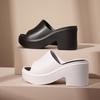 Fashion Fashion Super High Heel Slip On Sandals Women 2025 Summer Eva Chunky Platform Slippers Comfortable Non Slip Outdoor Slides