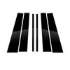 6Pcs Carbon Fibre Car Door Window Trim Pillar Posts Decorative Cover Trim For Mercedes ML-Class W166 2012-2015 Auto