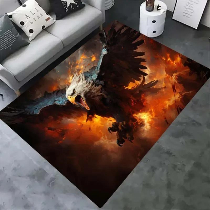 Phoenix Pattern Floor Mats Door Decoration Home Living Room Floor Mats