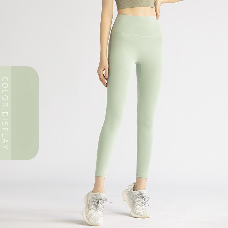 

весна осінь Жіночі легінси для спортзалу та йоги з ефектом пуш-ап, з високою посадкою, безшовні, легінси, що моделюють фігуру, штани для фітнесу, великий розмір XXL брунька, зелений колір