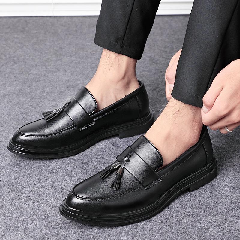 Fashion Autumn Men Shoes Leather Men Dress Shoes Luxury Men's Business Oxfords Classic Gentleman Shoes 2025