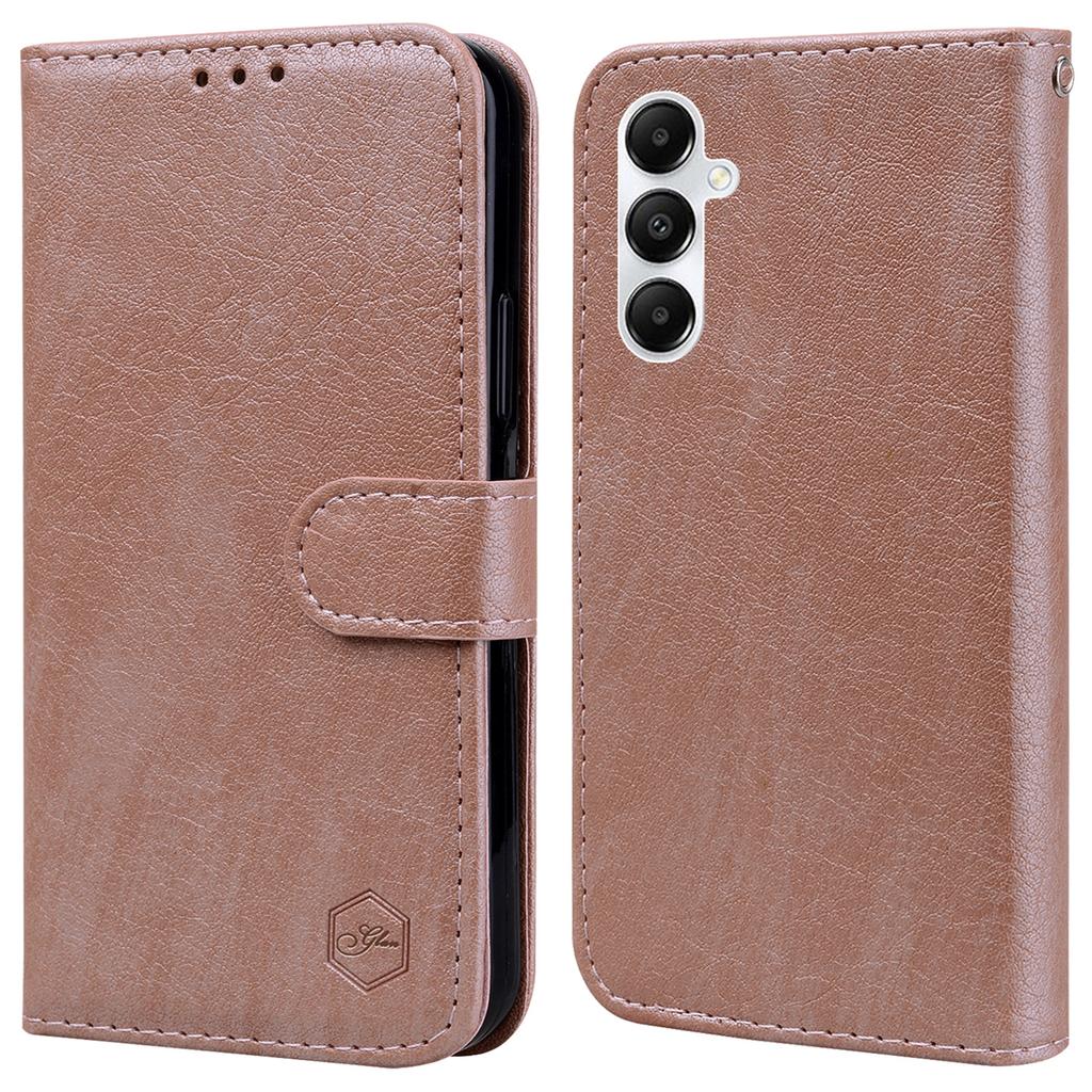 Für Samsung Galaxy A35 5G Handyhülle PU-Leder+TPU Sturzsichere Brieftaschenhülle