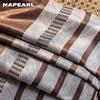 1PC NAPEARL 70% zasłona zaciemniająca w stylu europejskim Fashion Design brązowy pasek zasłona do sypialni na okno Home Decor-typ pierścienia