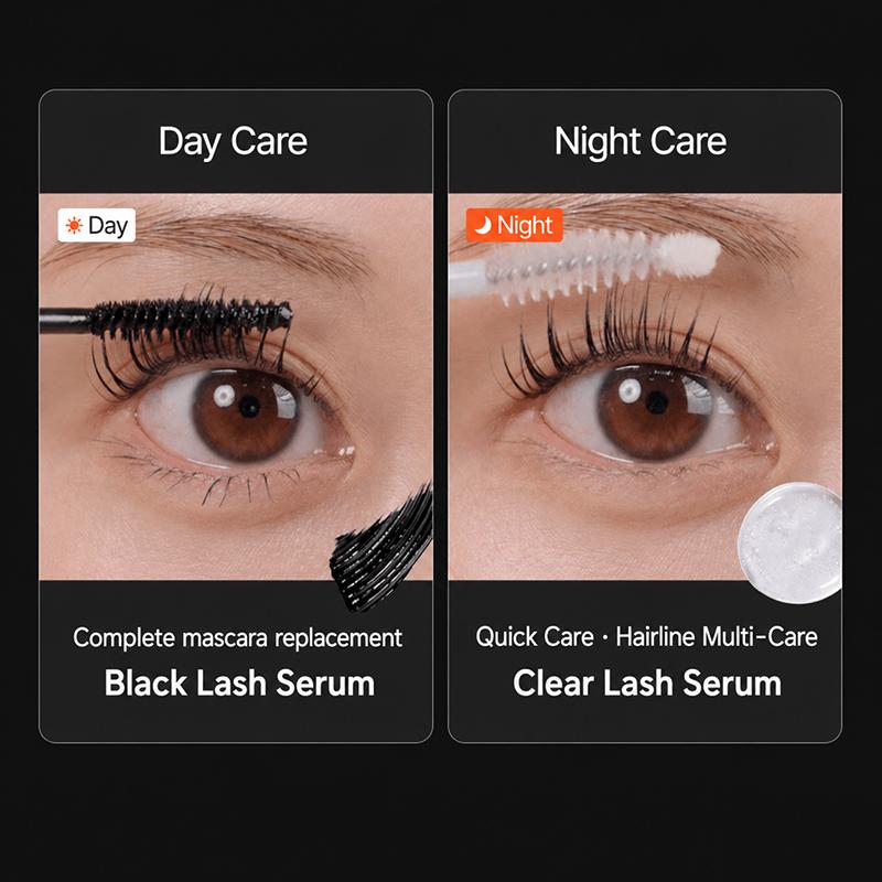 lilyeve Growturn Exosome Brush Ampoule 100ml / lilyeve Dual Lash Serum Clear 4ml + Black 4ml  (6 Optionen)