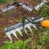 5/6/7/8 Zinken Unkrautzieher Werkzeug Garten Unkrautjäter Werkzeug Rechen Legierungsstahl Hand-Unkrautjäter Werkzeug Unkrautentferner Werkzeug für Bauernhof Hinterhof
