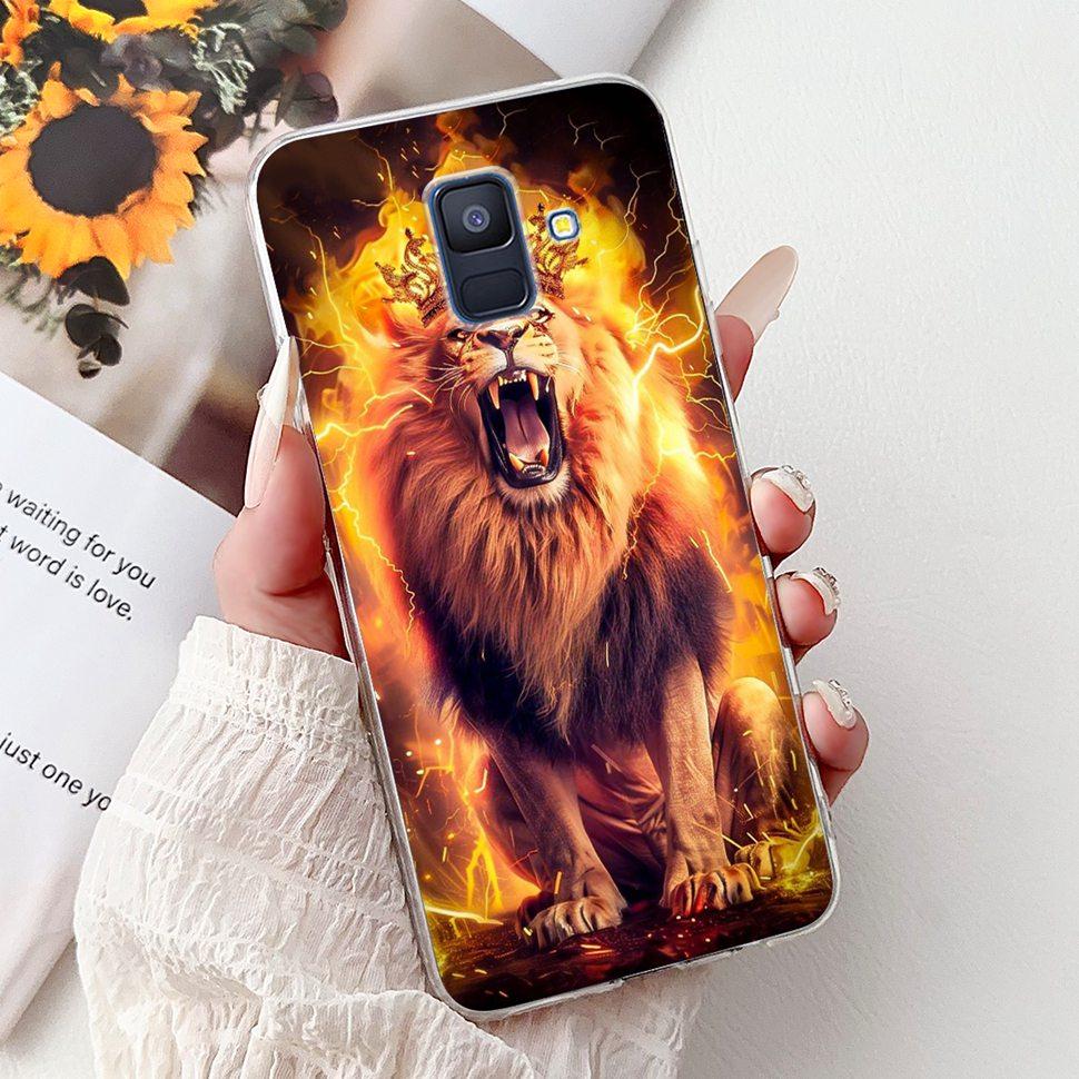 For Samsung Galaxy A6 2018 Case Luxury Painted Cover Soft Silicone Phone Case For Samsung A 6 A6 GalaxyA6 2018 Back Cover Coque