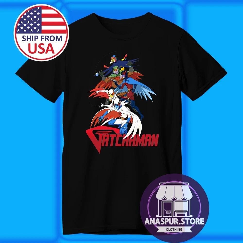 

Gatchaman Retro Cartoon Men s Black Size S-5XL 2XL