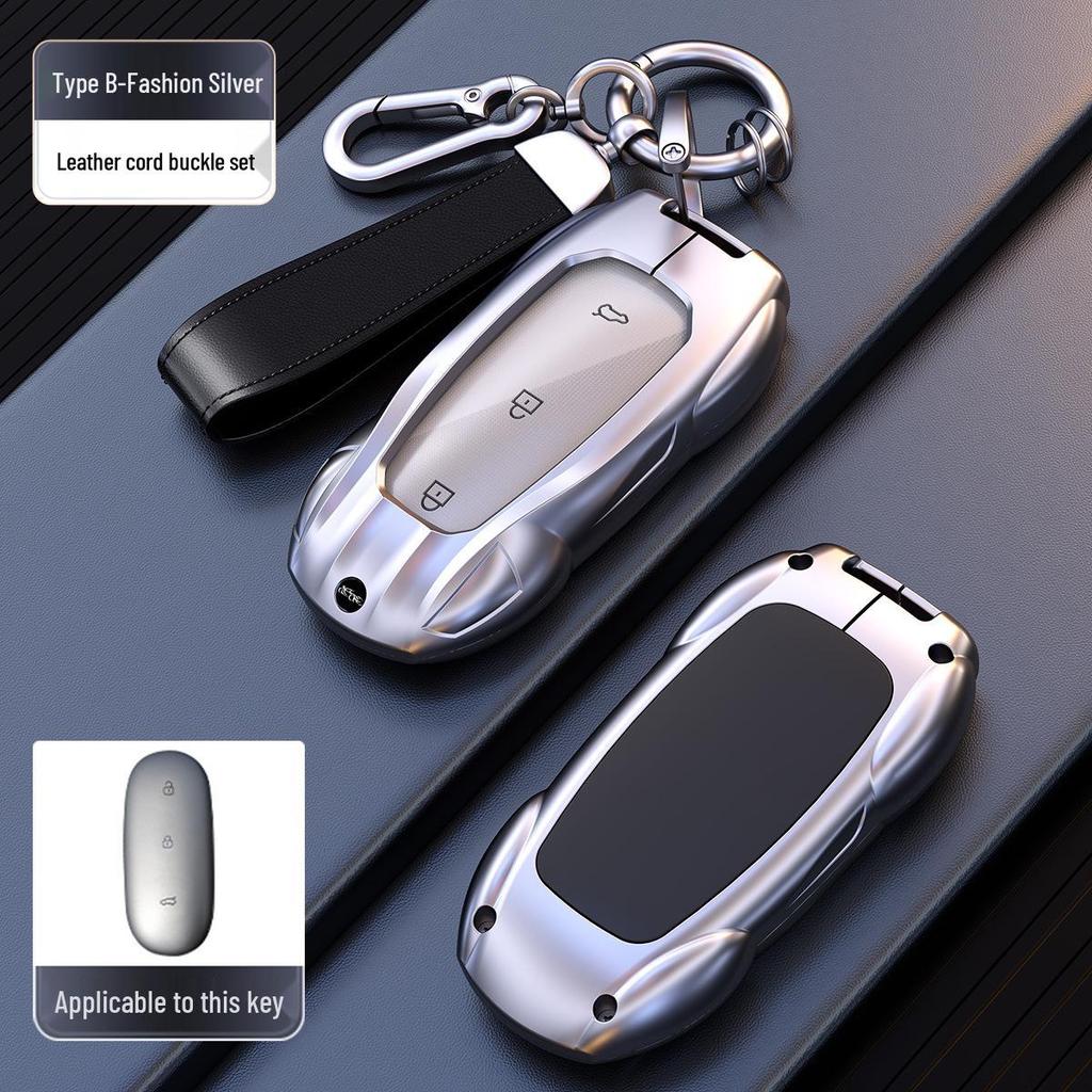 Li Auto L7/L6/L8/L9 Mega Key Protective Cover: High-End Car Key Case with Buckle