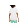 Nike Jdi White Printed Letter Casual Round Neck Short Sleeve T-Shirt Kids Tops FN9667100