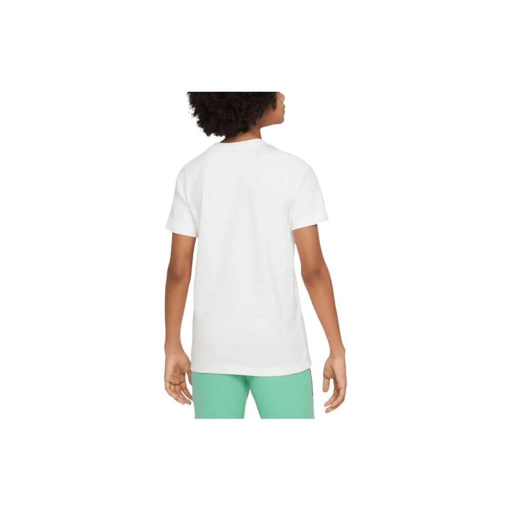 Nike Jdi White Printed Letter Casual Round Neck Short Sleeve T-Shirt Kids Tops FN9667100