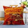 Music G-Gorillaz Cushion Cover Pillowcase Upholstery Sofa Throw Pillow Home Decor Pillowcas