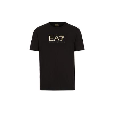 Ss22 Gold Logo Round Neck Short Sleeve T-Shirt Men Tops Black 3LPT24-PJM9Z-1200