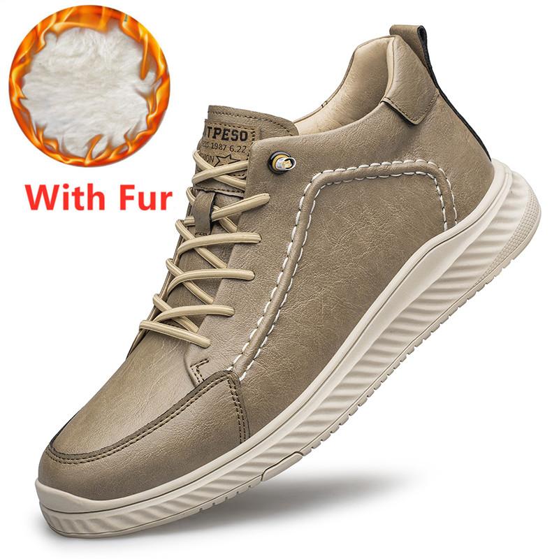 

Модные зимние плюшевые снежные высокие кроссовки мужские кроссовки ботинки нескользящие мужские из натуральной кожи походные ботинки на шнуровке мужские повседневные ботильоны 45