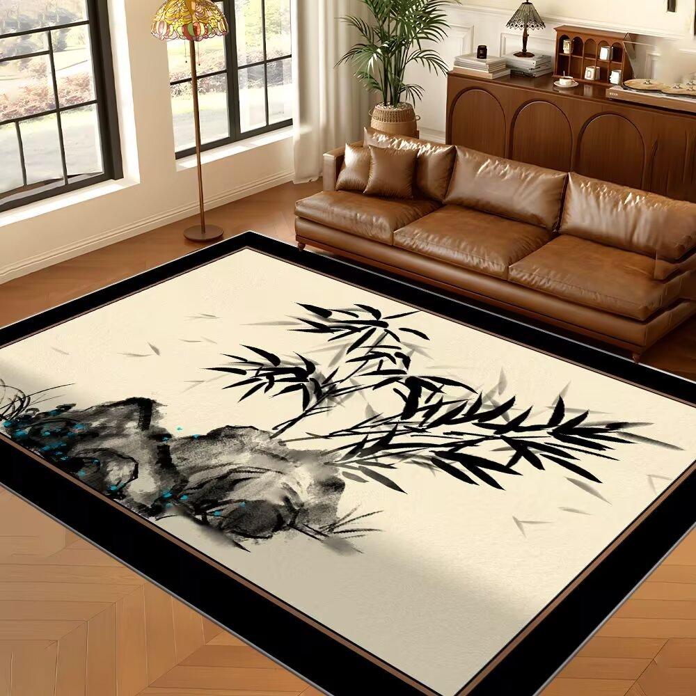 

Ковер Гостиная Свет Роскошь Роскошь Sense Диван Журнальный столик Спальня Напольный коврик Моющийся Стираемый Имитация Кашемира Ковер 140*200CM