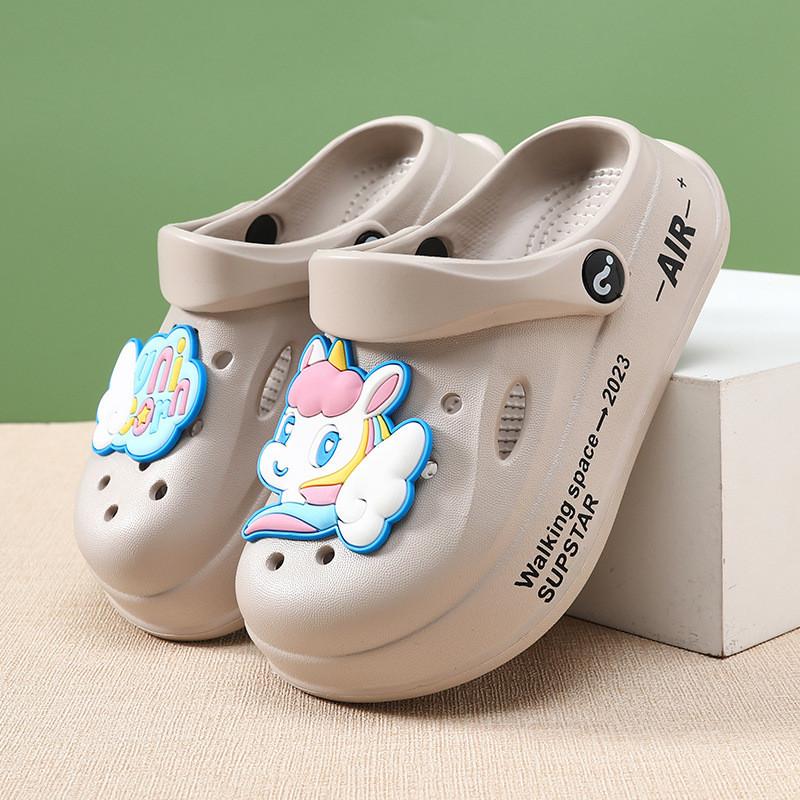 Stylish Lightweight And Unicorn Pattern Kids Clogs For Boys And Girls Ideal Beach For