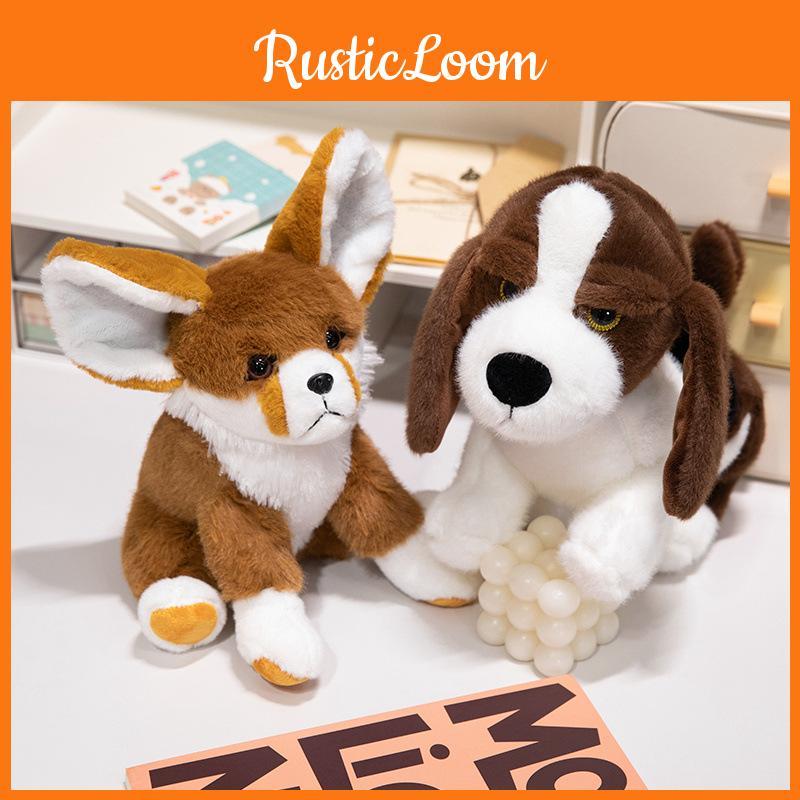 Basset Fennec Hound Fox Plush Toy Cartoon Stuffed Doll Decoration Gift Kids