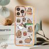 Cartoon Capybara Phone Case For iPhone 15 11 12 13 14 Mini Pro Max XR X XS TPU Clear Case