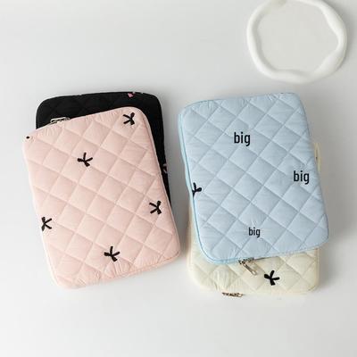 Korean Cute Diamond Embroidery Bow Tablet & Notebook Storage Bag (11/13/15 Inch)