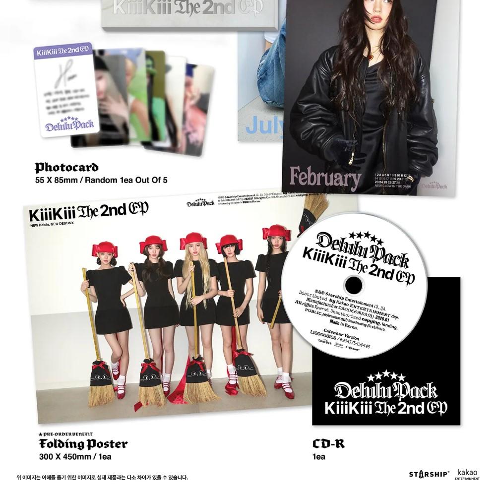 KiiiKiii [DELULU PACK] 2nd EP Album CALENDAR Version