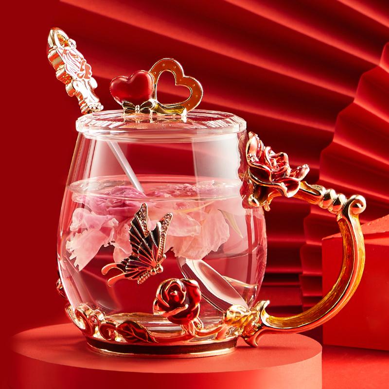 

Легкая роскошь, премиум-класс, высокая ценность, эмалированная практичная кружка, подарочная коробка, индивидуальная гравировка