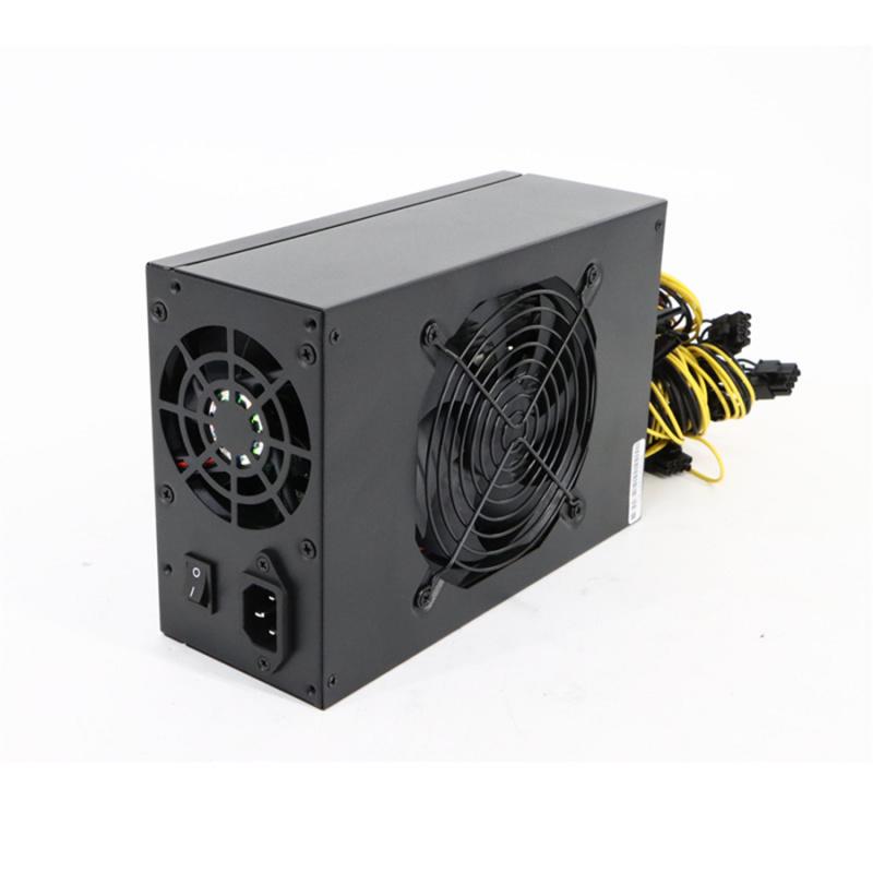 2400W 180V-240V Power Supply Support 8 Cards GPU For   Miner ATX   Computer