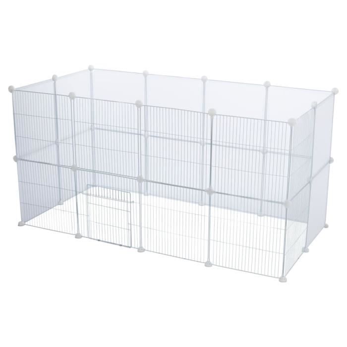 444027 TRIXIE Innengehege für Nagetiere 140x35x70 cm Weiß