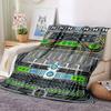 Airport Map Flannel Blanket Throw Blanket Soft Warm Sofa Bed Camping home Decor Unique Christmas Gift C9264