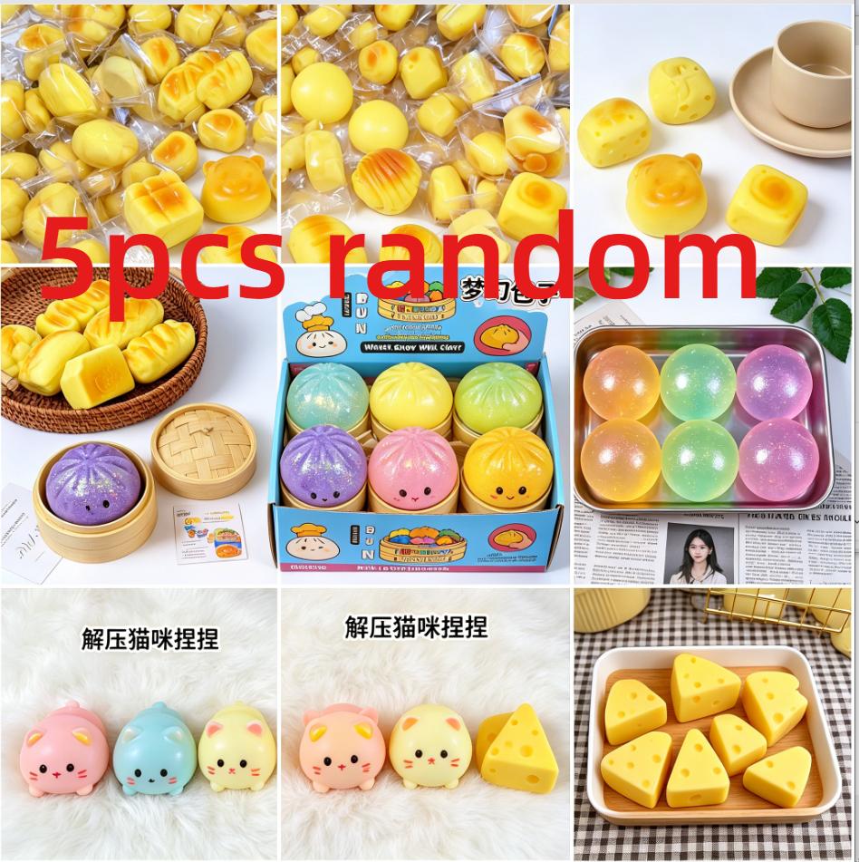 Kawaii Kattenpoot Mystery Blind Box hi Squishy Speelgoed Gesimuleerd Eten Schattige Knijpvoet Antistress Stressverlichting Fidget