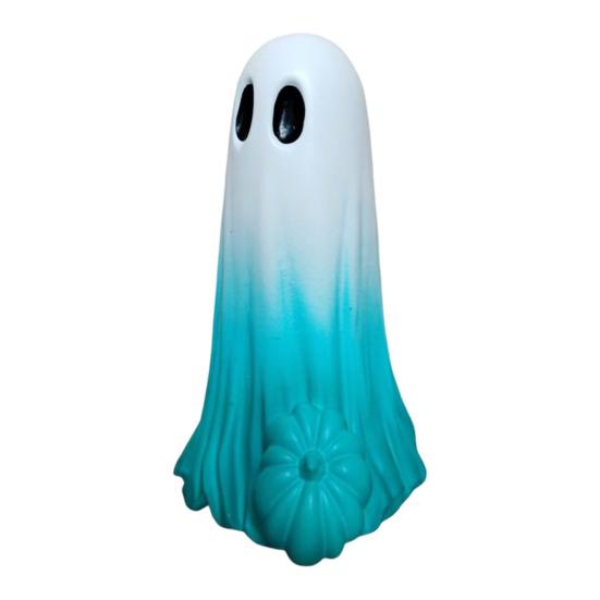 1/3Pcs Colorful Ghost Ornament with Pumpkin Decor Resin Desktop Decoration Halloween Props Whimsical Figurines