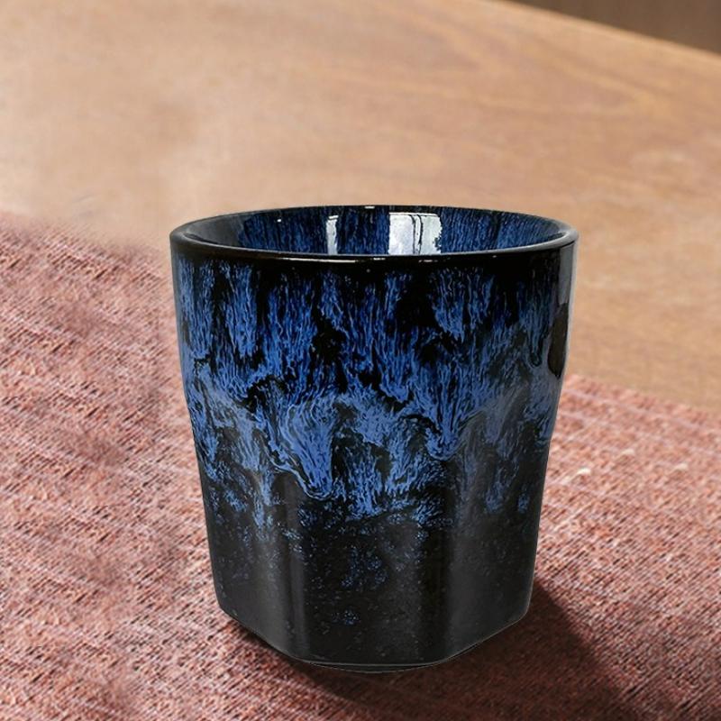 200ml Japanese Style Ceramic Coffee Cup Creative Kiln Change Milk Cup Household Office Drinkware Kung Fu Mugs Water Cup New