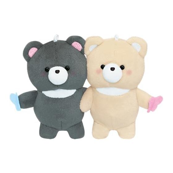 Cracks Keychain Nikonui Nikonui Set of 2 Matching Plump Cheeks Attach with Magnets Bear Stuffed Toy 115964
