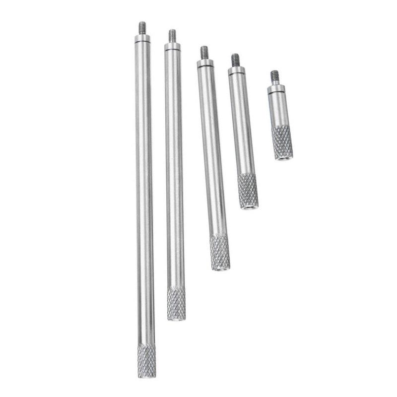 5pcs Indicator Extension Rod Set Dial Digital 20/40/60/80/100mm High Speed Steel