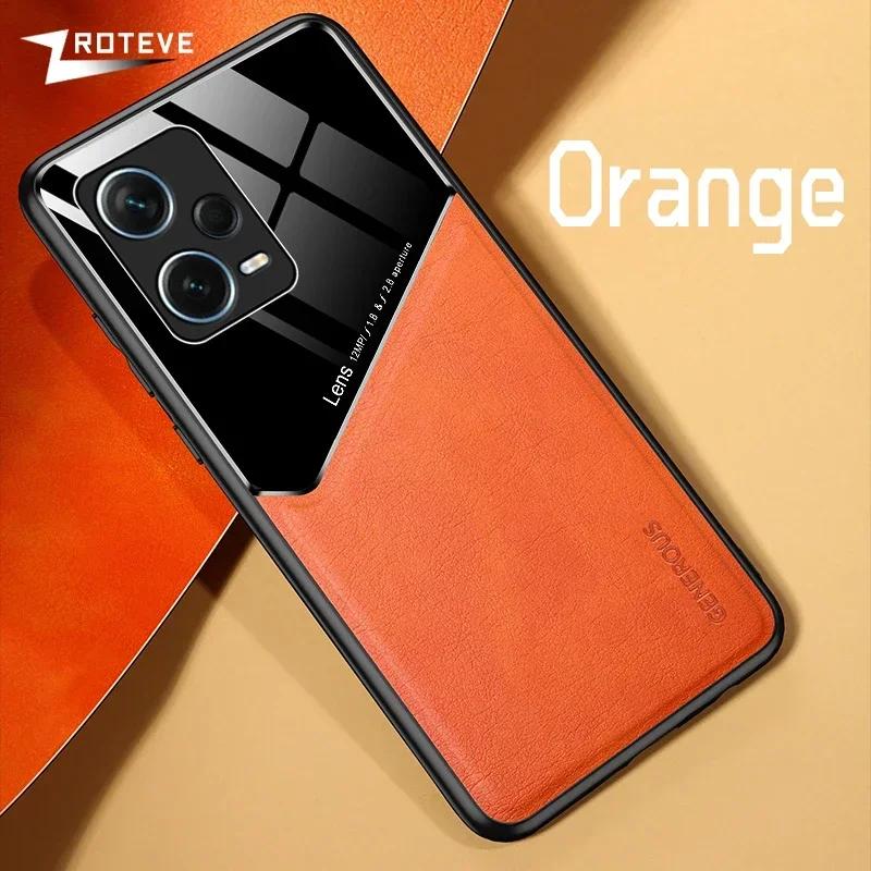 

Чехол для PocoX5 Zroteve PU Кожа Автомагнитный Жесткий PC Чехол Для Xiaomi POCO X6 X5 Pro Xiomi Pocophone X3 NFC X4 GT Чехлы для Телефона CHINA&For POCO X6 Pro 5G оранжевый