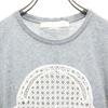 Stella Mccartney Short Sleeve With Lace T-shirt 36 Gray Women Used