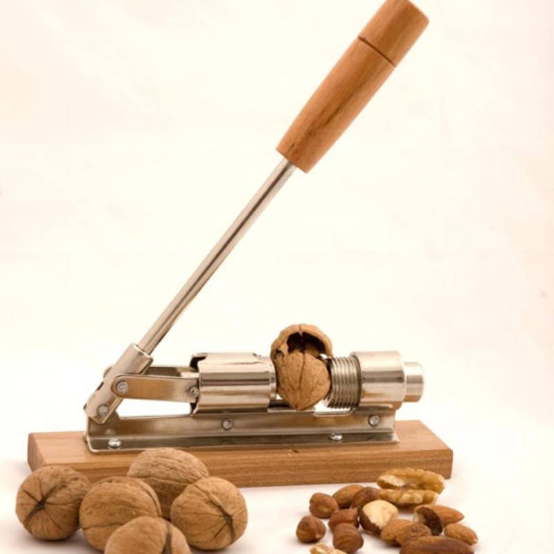 Mechanical Walnut Cracker With Stainless Steel Construction For Nut Breaking And Food Prep