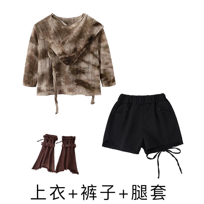 Jazz Dance Costumes Girls Jazz Wasteland Style Wear Autumn Street Dance Children Tide Dance Performance Costumes Suit