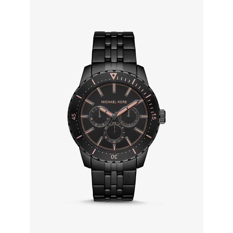Большие часы Michael Kors Cunningham с черным покрытием MK7157 чёрный
