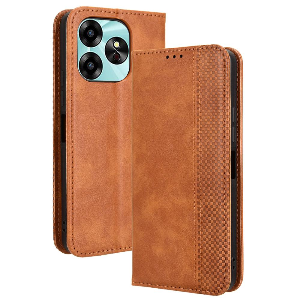 For Umidigi G6 Wallet Phone Case Retro Stand Leather Flip Cover
