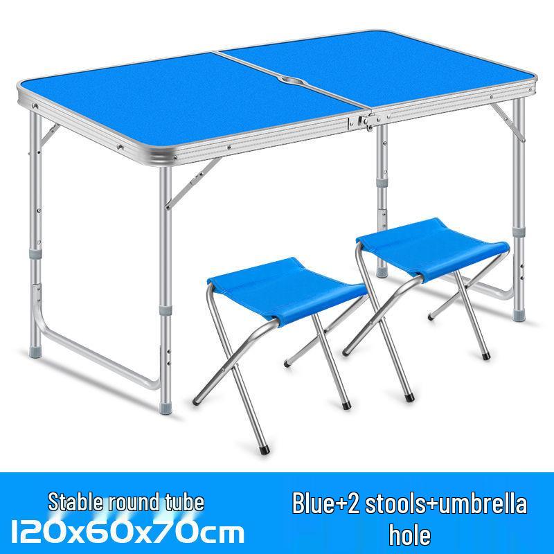 Portable Outdoor Folding Table & Chairs for Street Vendors and Camping