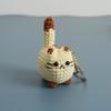Handmade Handwoven Kitten Pendant Multi Color Animal Bag Charm Cat Key Ring  Gift Giving
