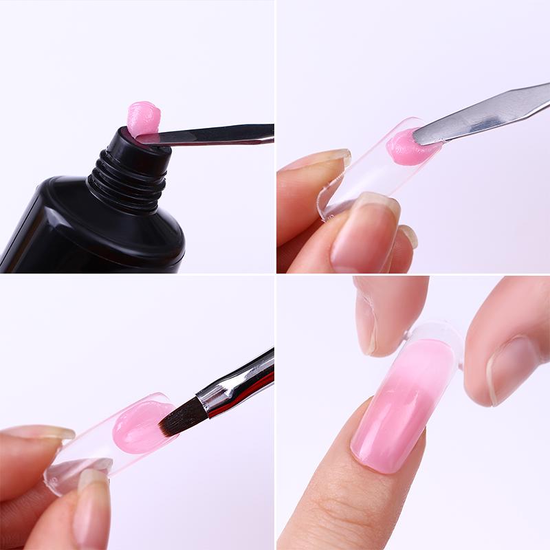 20/100 Pcs Quick Building Mold Tips Nail Forms Finger Extension Nail Art UV Builder Extension Nail Extension Tips
