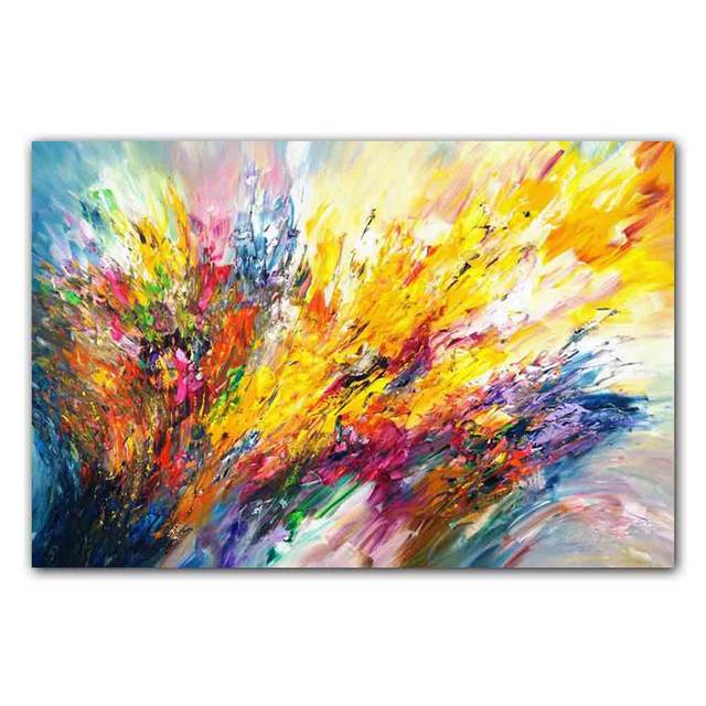 New Nordic Abstract Art Canvas Painting Aesthetic Color Graffiti Poster Office Wall Painting Living Room Home Decoration Mural No Frame