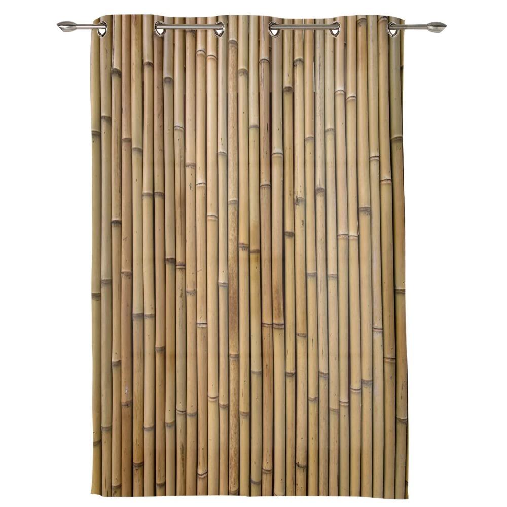 Perdele din bambus, retro, cu plante ponosite, pentru dormitor, sufragerie, draperii, bucatarie, camera copiilor, perdea pentru fereastră, decor modern