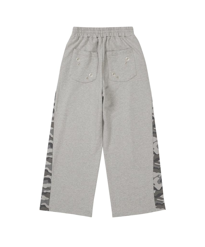 Aejeuyua Star Patch Color Block Sweatpants Melange