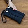 Women's Simple Clutch Bag Embossed Plaid Small Bag Grocery Shopping Coin Purse