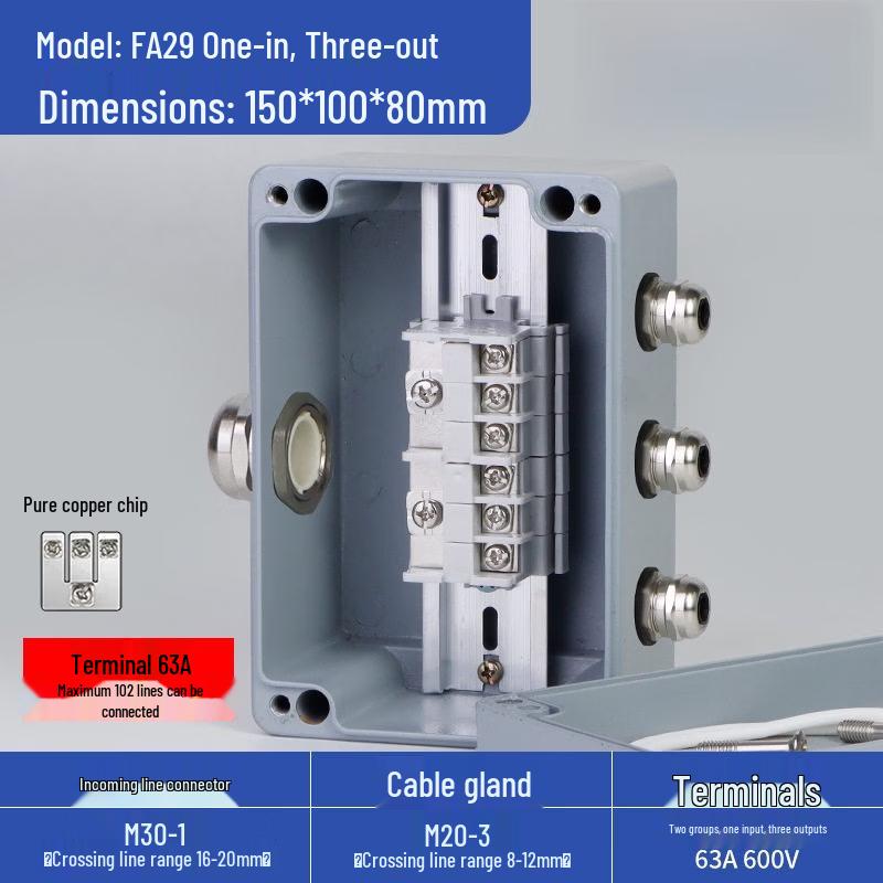 

Aokewen FA29 Waterproof Cast Aluminum Junction Box