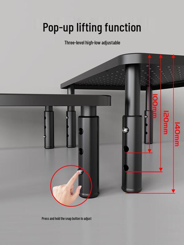 Computer Monitor Riser Stand with Wireless Charging