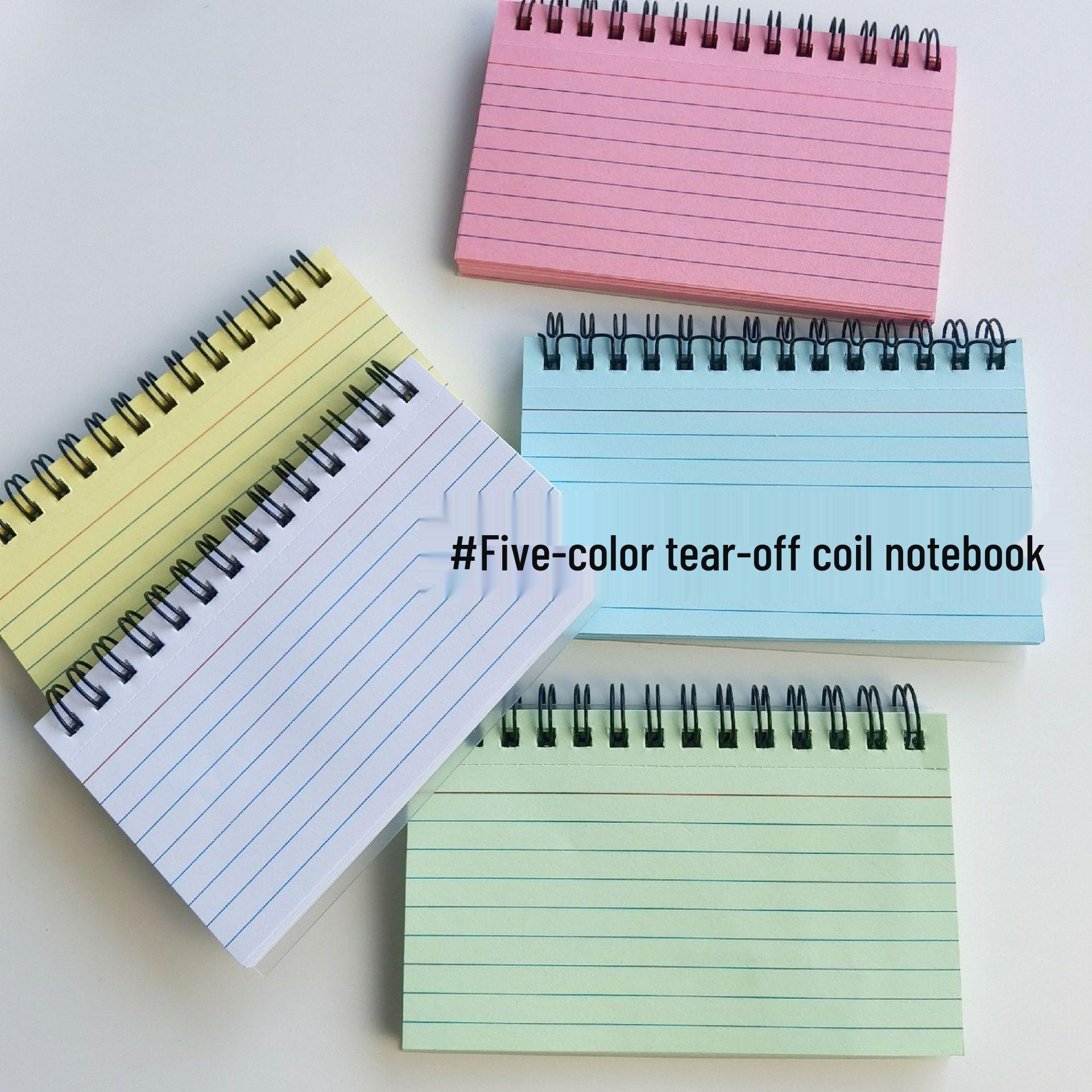 

Толстый отрывной многофункциональный блокнот конфетного цвета в линейку с индексными карточками