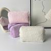 Plush Cosmetic Bag Portable Travel Makeup Bag Fuzzy Toiletry Bag for Women Skincare Products Makeup Brushes