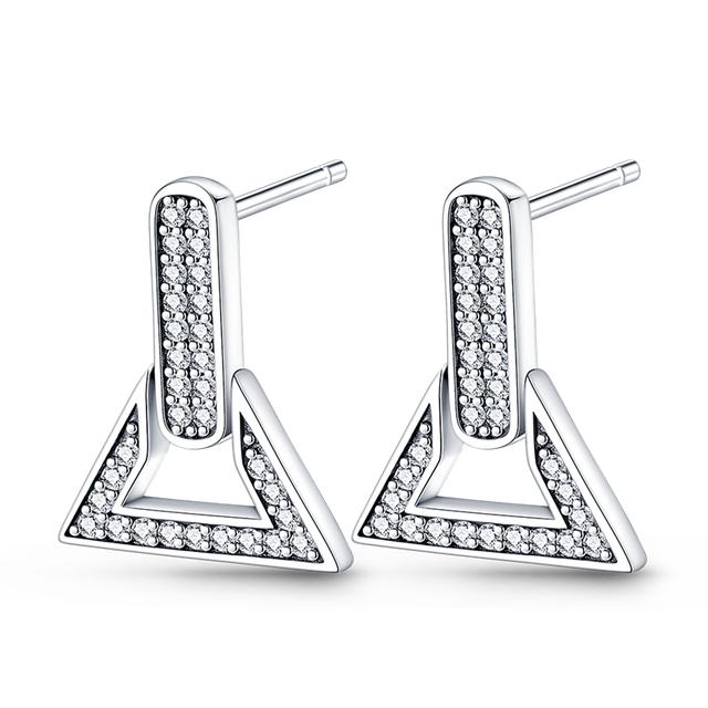 Wiosna 925 Srebro Sterlingowe Kwiat Owad Kobiety Kolczyki Geometryczne Koło Sztyft Złote Kolczyki Srebro 925